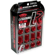 Load image into Gallery viewer, Project Kics Lug Nuts Project Kics 12X1.25 Black Leggdura Racing Lug Nuts (Laser Logo) - 20 PCS
