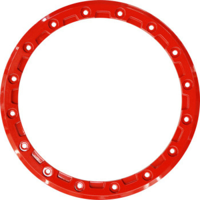Raceline RCLRBL-14R-A93-RING-16 Raceline Beadlock Ring - Podium - 14in - 16 Hole - 10mm - Red