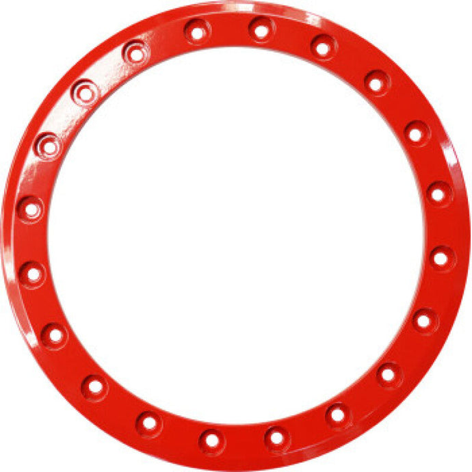 Raceline RCLRBL-14R-A91-RING-20 Raceline Beadlock Ring - Ryno -14in - 20 Hole - 12mm - Red
