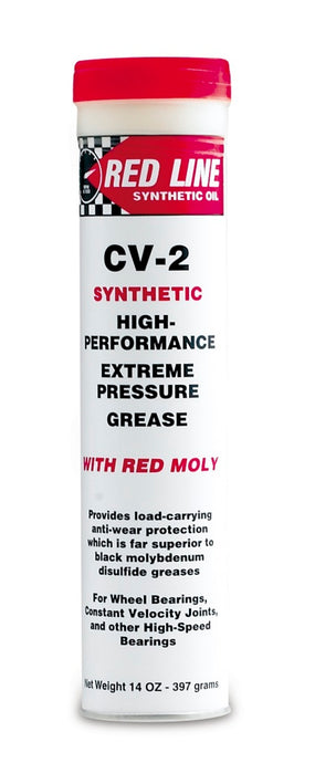 Red Line RED80402-6 Red Line CV-2 Grease w/Moly - 14oz. Tube