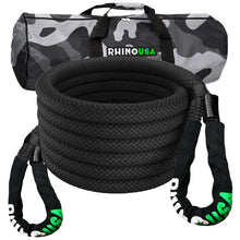 Load image into Gallery viewer, Rhino USA Cargo Tie-Downs Rhino USA Kinetic Energy Recovery Rope (1.25In X 30Ft) Black
