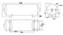 Load image into Gallery viewer, Ridetech RID31912100 Ridetech Air Tank 2 Gallon Aluminum w/ 2- 1/4in Ports and 1- 1/8in Port
