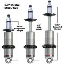 Load image into Gallery viewer, Ridetech Coilovers Ridetech Anodized HQ Coilover Shock Single Adjustable 6.3in Stroke / 2in Stud Mount - Single
