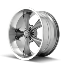 Load image into Gallery viewer, Ridler Wheels Wheels - Cast Ridler 695 18x8 / 5x114.3 BP / 0mm Offset / 83.82mm Hub Gloss Grey Machined Wheel
