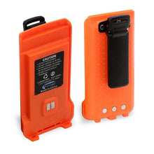 Load image into Gallery viewer, Rugged Radios Batteries Rugged Radios GMR2 Replacement Lithium Battery w/12v Charge Port and Belt Clip Safety Orange
