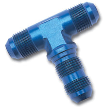 Load image into Gallery viewer, Russell Fittings Russell Performance -12 AN Flare Bulkhead Tee Fitting (Blue)
