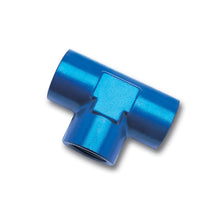 Load image into Gallery viewer, Russell Fittings Russell Performance 3/8in Female Pipe Tee Fitting (Blue)
