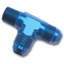 Load image into Gallery viewer, Russell Fittings Russell Performance -8 AN to 3/8in NPT Flare to Pipe Tee On Run Fitting
