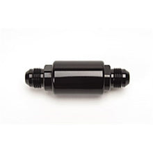 Load image into Gallery viewer, Russell Fuel Filters Russell Performance Black Anodized (3-1/4in Length 1-1/4in dia. -8 male inlet/outlet)
