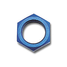 Load image into Gallery viewer, Russell Hardware - Singles Russell Performance -6 AN Bulkhead Nuts 9/16in -18 Thread Size (Blue)
