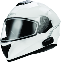 Load image into Gallery viewer, Sena Technologies Helmets and Accessories Sena Technologies Outforce Full Face Bluetooth Helmet Glossy White - Small
