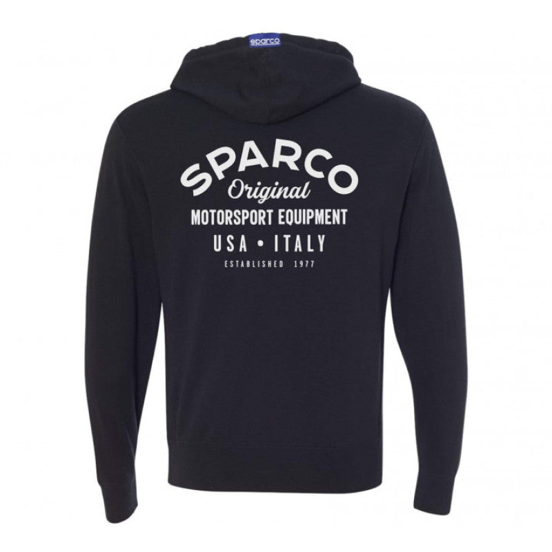 SPARCO SPASP04800NR1S Sparco Sweatshirt ZIP Garage BLK - Small