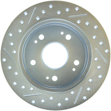 Load image into Gallery viewer, Stoptech Brake Rotors - Slot &amp; Drilled StopTech Select Sport 06-15 Honda Civic Si Slotted and Drilled Left Rear Rotor
