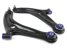 Load image into Gallery viewer, Superpro Caster Kits SuperPro 2011-2019 Ford Fiesta S Front Lower Control Arm Set w/ Bushings (+Caster)
