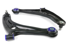 Load image into Gallery viewer, Superpro Caster Kits SuperPro 2011-2019 Ford Fiesta S Front Lower Control Arm Set w/ Bushings (+Caster)
