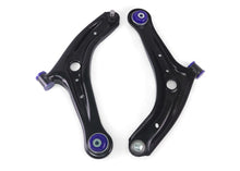 Load image into Gallery viewer, Superpro Caster Kits SuperPro 2011-2019 Ford Fiesta S Front Lower Control Arm Set w/ Bushings (+Caster)
