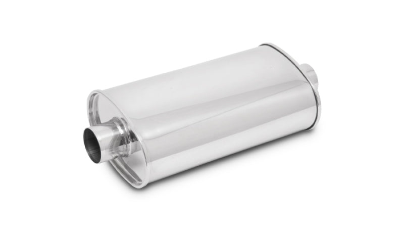 Vibrant VIB1100 Vibrant 2in In/Out Center/Center Stainless Steel StreetPower Oval Muffler