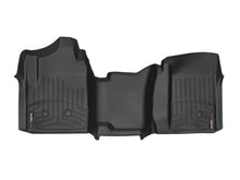 Load image into Gallery viewer, WeatherTech Floor Mats - Rubber WeatherTech 15-18 Chevrolet Silverado 3500 w/o Floor Shifter Vinyl Front FloorLiner - Black
