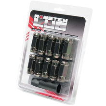 Load image into Gallery viewer, Wheel Mate Lug Nuts Wheel Mate Monster Locking Lug Nut Set of 4 - Black Chrome 14x1.50
