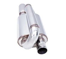 Load image into Gallery viewer, XFORCE XFS12L-2.25 Xforce 2.25 Inch Oval Twin Loop Muffler Left Inlet

