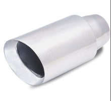 Load image into Gallery viewer, XFORCE XFTS-AW4 Xforce 4 Inch Double Wall Round Angle Cut Tip 2.5 Inch Expandable Inlet
