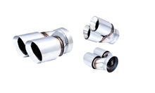 Load image into Gallery viewer, XFORCE XFTY-AW35-63 Xforce Twin 3.5 Round Angle Cut Dual Wall 2.5" Inlet"
