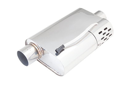 XFORCE XFVMK52-300 Xforce Varex Valved R Series Muffler 3 Inch Inlet Covered Motor 3 Inch inlet oval (4