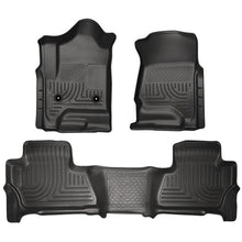 Load image into Gallery viewer, Husky Liners 2015 Chevy/GMC Suburban/Yukon XL WeatherBeater Combo Black Front&amp;2nd Seat Floor Liners Floor Mats - Rubber Husky Liners

