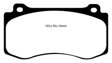Load image into Gallery viewer, EBC 06-10 Jeep Grand Cherokee 6.1 SRT-8 Greenstuff Front Brake Pads Brake Pads - Performance EBC   

