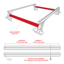 Load image into Gallery viewer, Go Rhino Universal XRS 37 3/4 Cross Rail Accessory Set - Tex. Black Truck Bed Rack Go Rhino

