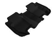 3D MAXpider 2015-2020 Honda Fit Kagu 2nd Row Floormats - Black Floor Mats - Rubber 3D MAXpider   
