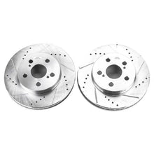 Load image into Gallery viewer, Power Stop 16-19 Toyota Prius Front Evolution Drilled &amp; Slotted Rotors - Pair Brake Rotors - Slot &amp; Drilled PowerStop   

