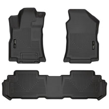 Load image into Gallery viewer, Husky Liners 19-23 Subaru Ascent Weatherbeater Black Front &amp; 2nd Seat Floor Liners Floor Mats - Rubber Husky Liners
