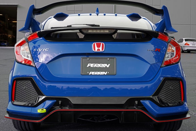 Perrin 10th Gen Civic SI/Type-R/Hatchback Tow Hook Kit (Rear) - Neon Yellow Tow Hooks Perrin Performance   