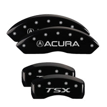 Load image into Gallery viewer, MGP 4 Caliper Covers Engraved Front &amp; Rear Acura Black finish silver ch Caliper Covers MGP
