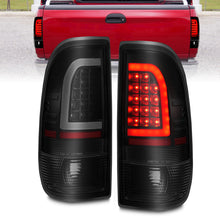 Load image into Gallery viewer, ANZO 1997-2003 Ford F-150 LED Tail Lights w/ Light Bar Black Housing Smoke Lens Tail Lights ANZO
