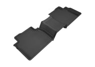 3D MAXpider 2018-2020 Toyota Camry Kagu 2nd Row Floormats - Black Floor Mats - Rubber 3D MAXpider   