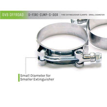 Load image into Gallery viewer, DV8 Offroad Fire Extinguisher Mount Clamps - Small Fire Safety DV8 Offroad
