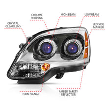 Load image into Gallery viewer, ANZO 2007-2008 Gmc Acadia Crystal Headlight Chrome Amber(OE) Headlights ANZO
