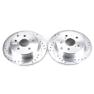 Power Stop 10-12 Lexus HS250h Rear Evolution Drilled & Slotted Rotors - Pair Brake Rotors - Slot & Drilled PowerStop   