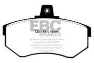 EBC 81-83 Audi 5000 2.1 Turbo Redstuff Front Brake Pads Brake Pads - Performance EBC   