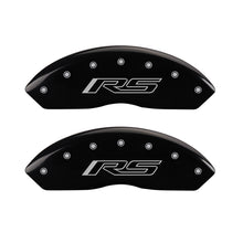 Load image into Gallery viewer, MGP 4 Caliper Covers Engraved Front &amp; Rear Gen 5/RS Black finish silver ch Caliper Covers MGP
