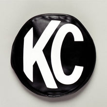 Load image into Gallery viewer, KC HiLiTES 5in. Round Soft Cover (Pair) - Black w/White KC Logo Light Covers and Guards KC HiLiTES
