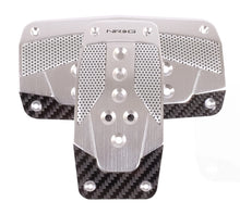 Load image into Gallery viewer, NRG Aluminum Sport Pedal A/T - Silver w/Black Carbon Pedal Covers NRG
