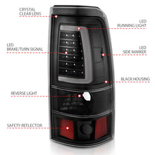 Load image into Gallery viewer, ANZO 1999-2002 Chevy Silverado 1500 LED Taillights Plank Style Black w/Clear Lens Tail Lights ANZO
