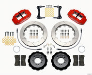 Wilwood Narrow Superlite 6R Front Hat Kit 13.06in Red 2008-up Hyundai Genesis Coupe w/Lines Big Brake Kits Wilwood