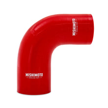 Load image into Gallery viewer, Mishimoto Silicone Reducer Coupler 90 Degree 2in to 2.25in - Red Silicone Couplers &amp; Hoses Mishimoto
