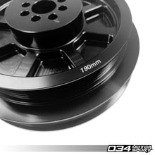 Load image into Gallery viewer, 034 Motorsport 3.0 TFSI Supercharger 190mm Crank Pulley Upgrade, B8/B8.5 Audi S4/S5/Q5/SQ5 &amp; C7 Audi A6/A7 Pulleys - Crank, Underdrive 034 Motorsport   
