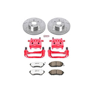 Power Stop 05-06 Saab 9-2X Front Z26 Street Warrior Brake Kit w/Calipers Brake Kits - Performance D&S PowerStop   