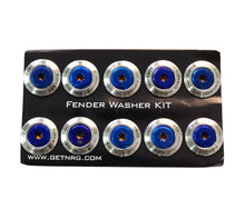 Load image into Gallery viewer, NRG Fender Washer Kit (TI Series) M6 Bolts/SS For Plastic (Silver Washer/TI Burn Screw) - Set of 10 Hardware Kits - Other NRG
